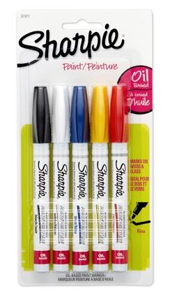 סט של 5 טושים Sharpie Fine Oil Based Paint Markers